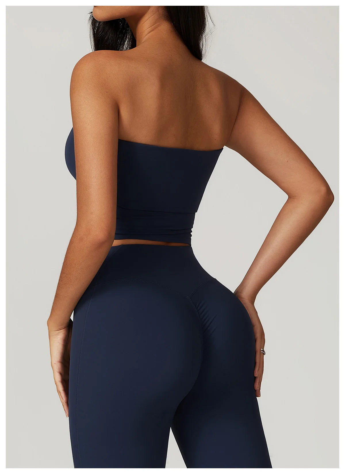 Chaleco de Yoga sin tirantes para mujer, Sujetador deportivo Sexy con parte de atrás bonita para mujer, ropa interior para gimnasio, Top deportivo de secado rápido que absorbe los golpes