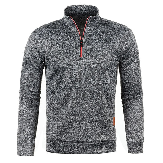 Jersey para hombre, sudaderas mÃ¡s gruesas, jersey con media cremallera para hombre, sudadera con capucha para hombre, suÃ©teres de cuello alto de Color sÃ³lido de otoÃ±o