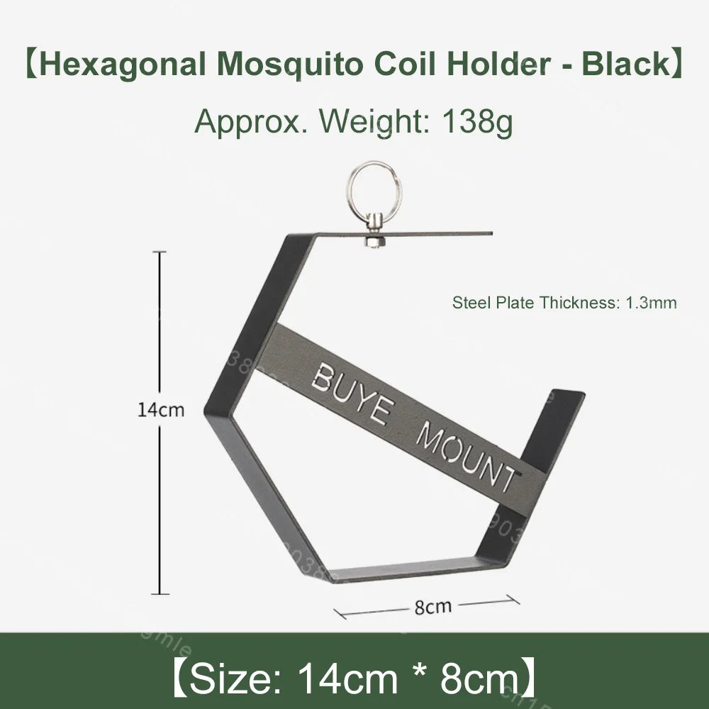 Bandeja de bobina para mosquitos al aire libre, herramientas de Camping, soporte para bobina de mosquitos para senderismo turístico, suministros de Camping, soporte para bobina de mosquitos colgante