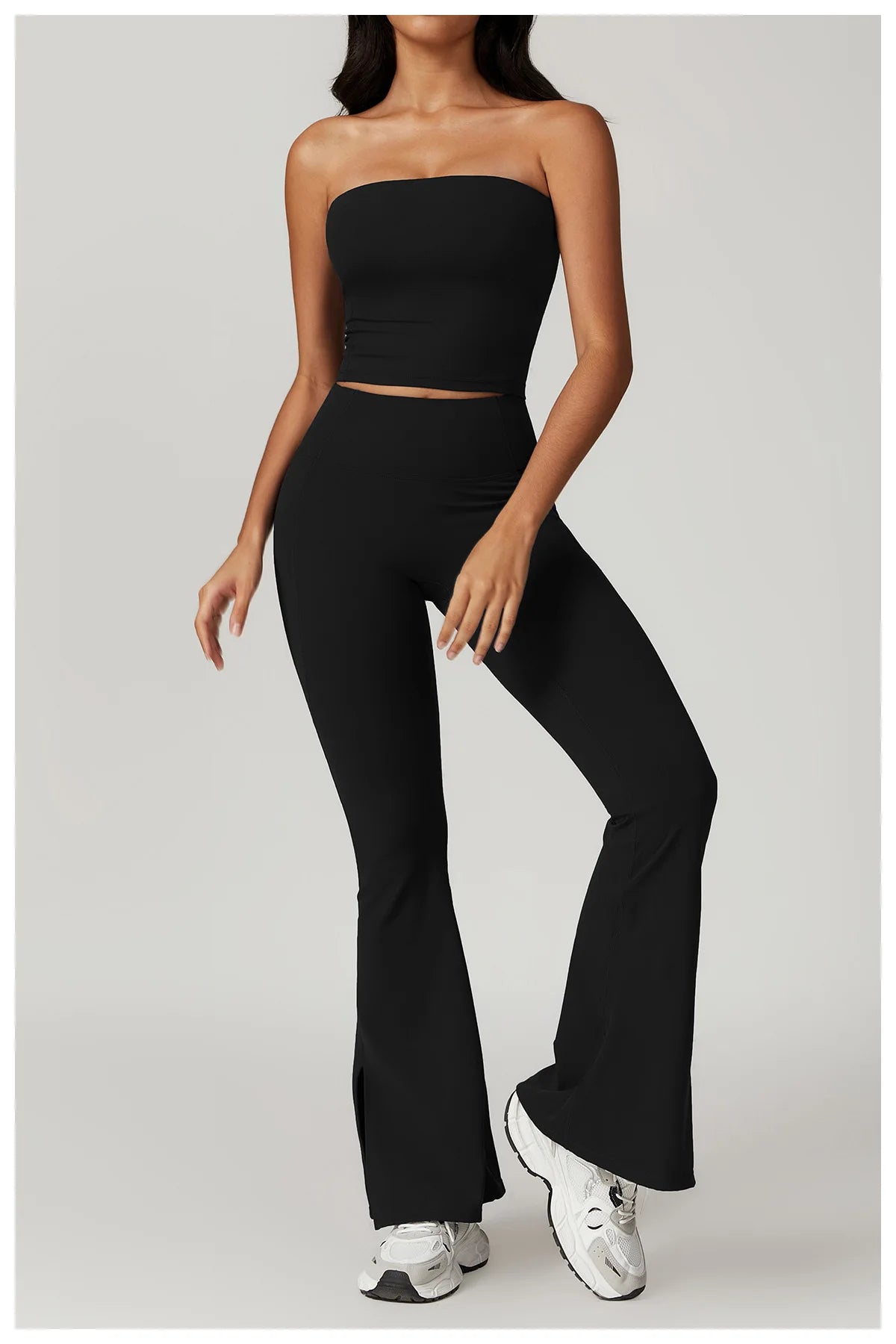 Chaleco de Yoga sin tirantes para mujer, Sujetador deportivo Sexy con parte de atrás bonita para mujer, ropa interior para gimnasio, Top deportivo de secado rápido que absorbe los golpes