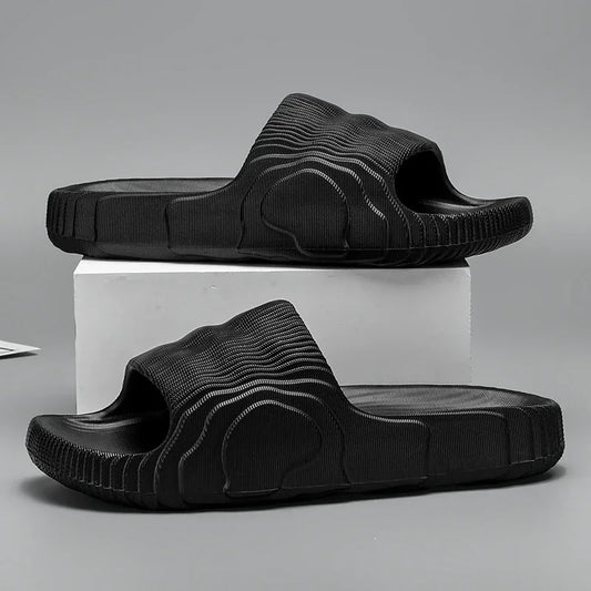 Zapatillas de casa suaves para parejas, zapatillas de baÃ±o antideslizantes para interiores de verano, sandalias de Hotel de Color sÃ³lido, chanclas para hombres y mujeres, zapatos planos