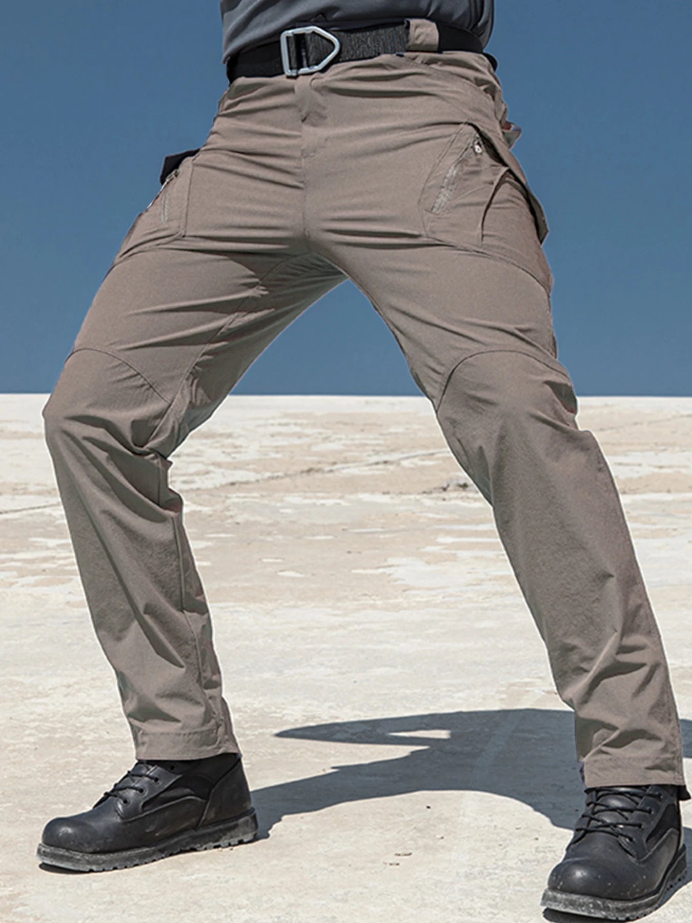 Pantalones Cargo tácticos para hombre, pantalones tácticos transpirables impermeables, pantalones largos militares informales para hombre, pantalones Cargo de secado rápido para hombre