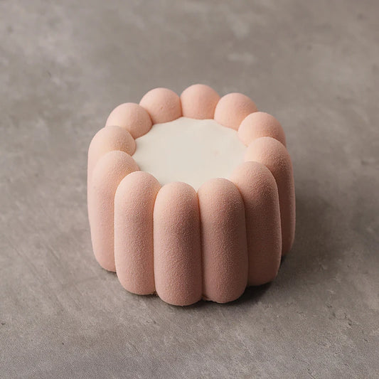 Molde cilíndrico para pastel en forma de flor, 1/6/15 celdas, moldes para pastel de Mousse francés, molde de pastel de silicona, herramientas para postres, suministros de cocina