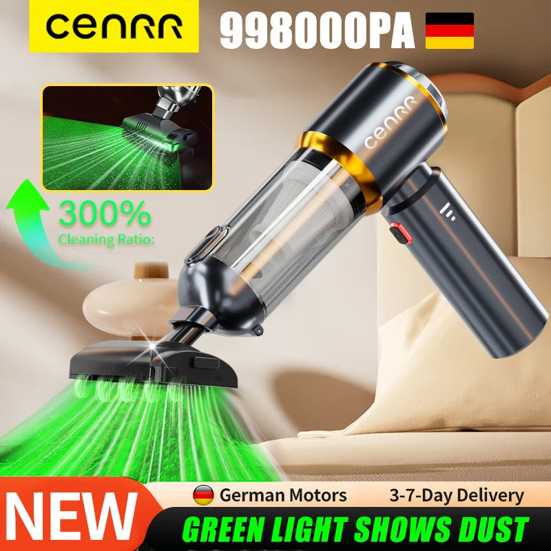 CENRR 2025 NUEVO Aspirador de Coche Potente Mini 998000 Aspirador portátil PA para electrodomésticos, soplador de mano, limpiador de coche