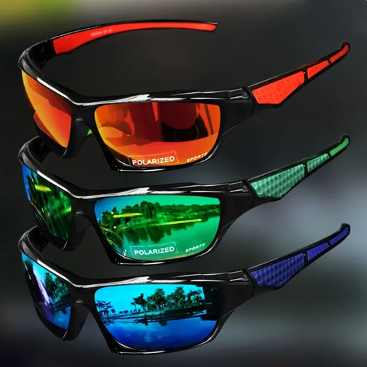 Gafas de sol deportivas de moda, gafas polarizadas con protecciÃ³n UV, gafas personalizadas, montura redonda de Metal, gafas UV400 para hombres y mujeres