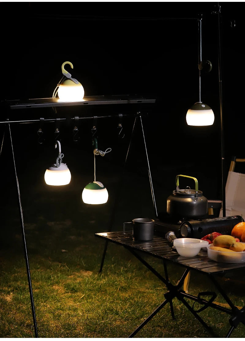 WEST BIKING-luz colgante para tienda de campaña, linternas portátiles para acampar, luz Led recargable por USB, lámpara de campamento para emergencias al aire libre