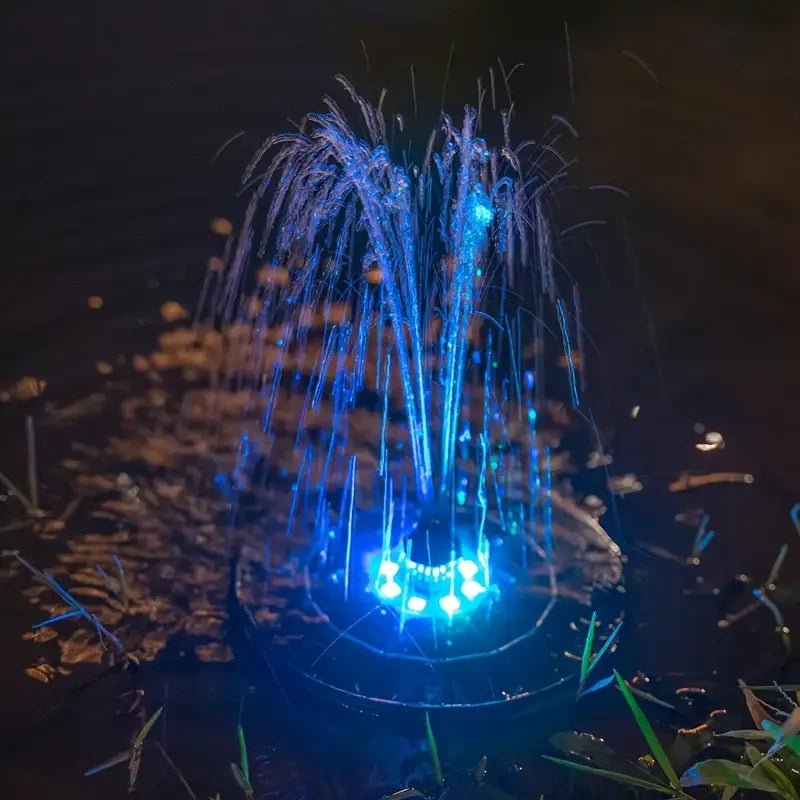 Bomba de fuente Solar LED de 3,5 W con 6 boquillas para estanque de baño de pájaros, acuario al aire libre, decoración de jardín, estanque, Patio, ciclismo acuático