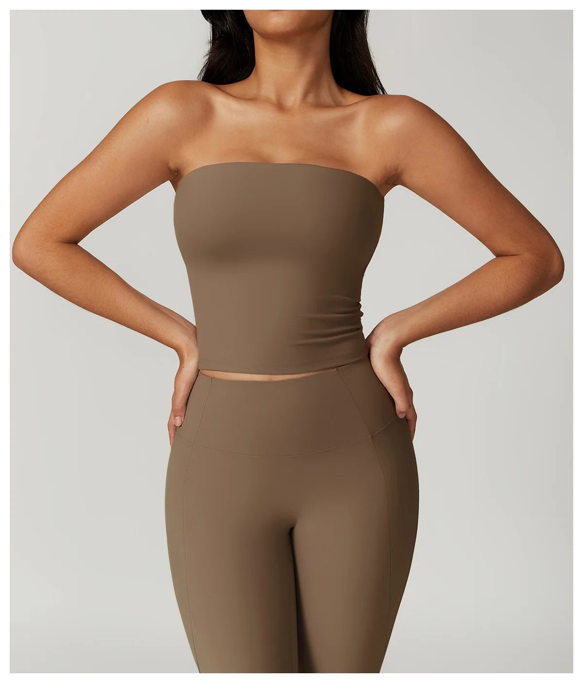 Chaleco de Yoga sin tirantes para mujer, Sujetador deportivo Sexy con parte de atrás bonita para mujer, ropa interior para gimnasio, Top deportivo de secado rápido que absorbe los golpes