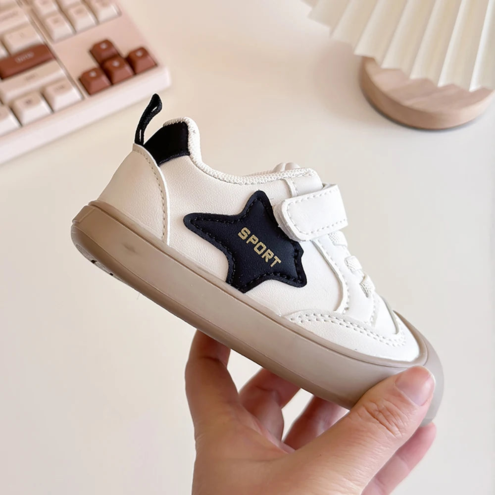 Zapatos deportivos de otoño para niños, zapatillas de deporte de moda para niño y niña, zapatillas ergonómicas de suela blanda para chico, zapatos para niño 2025