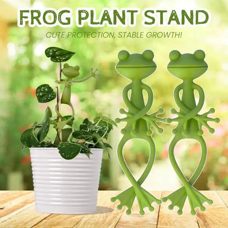 Corbata para plantas en forma de rana, Cable reutilizable, planta de jardín, vid, flor, Clip vegetal, soporte Flexible ajustable para tallo