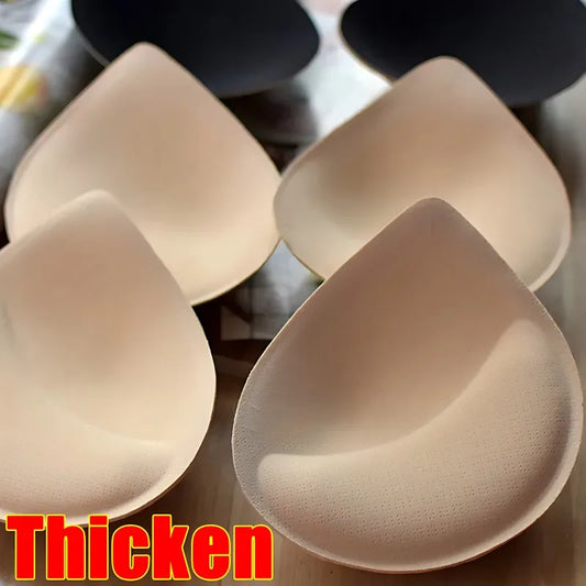 Accesorios redondos para mujer, traje de baño de esponja 3D, sujetador de realce de pecho, relleno, potenciadores de pecho, inserto de espuma, copa triangular para el pecho, 2 uds.
