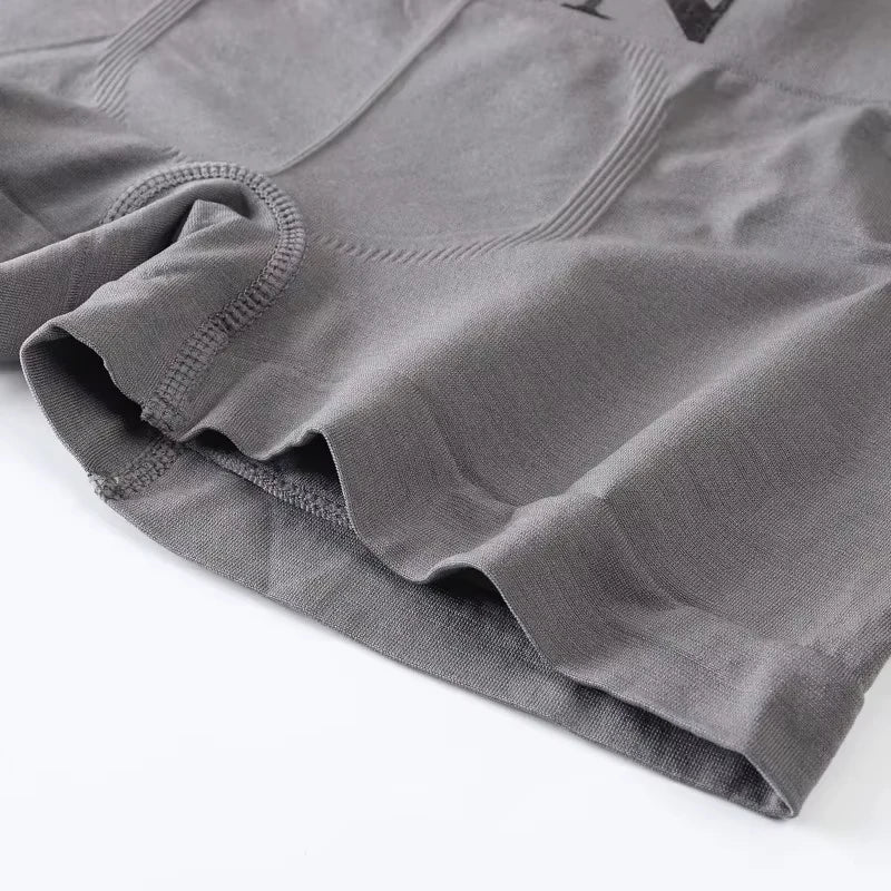 5 uds. Calzoncillos Boxer cómodos de Color liso elástico alto para hombre de estilo fino pantimedias transpirables