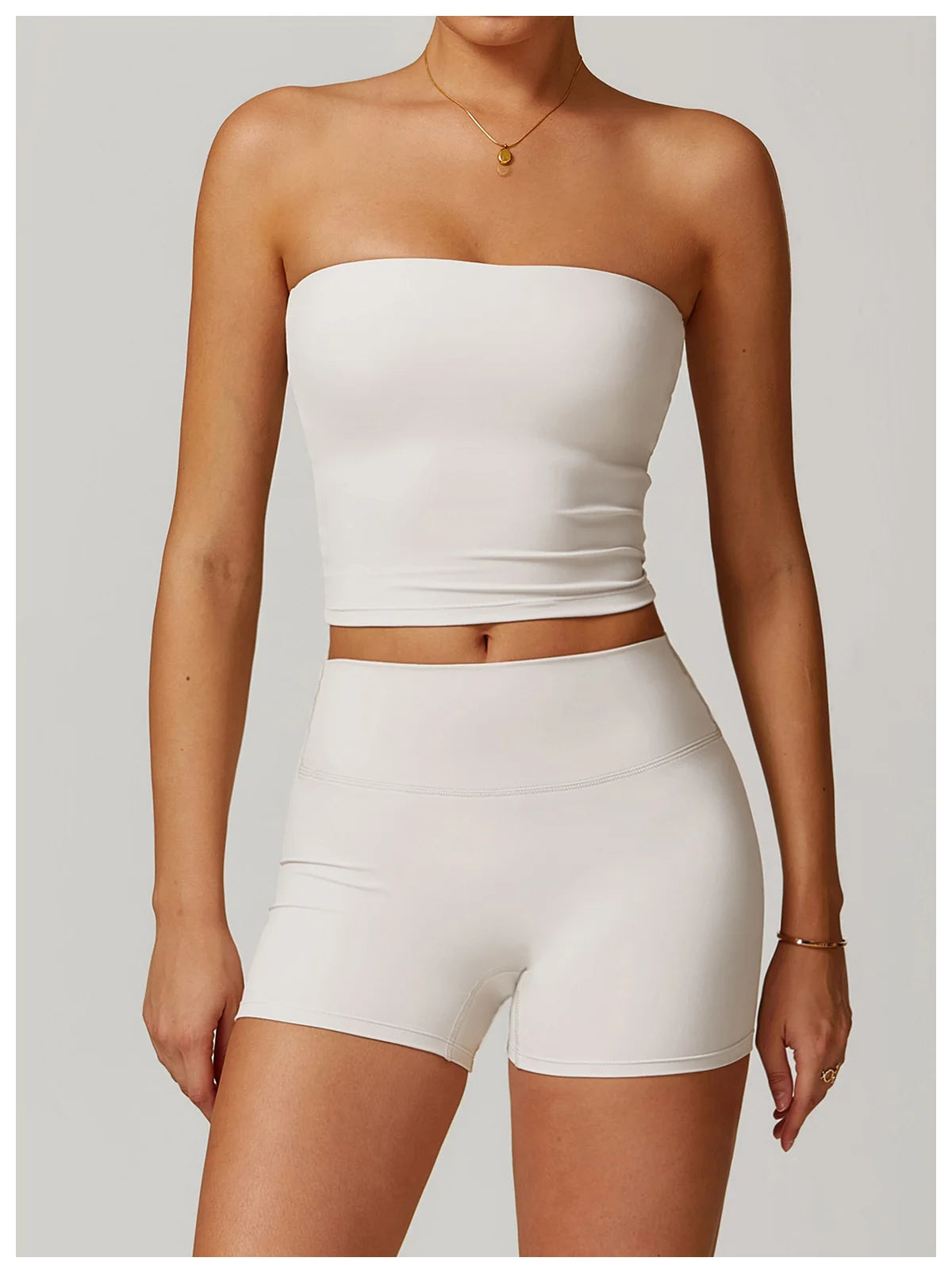 Chaleco de Yoga sin tirantes para mujer, Sujetador deportivo Sexy con parte de atrás bonita para mujer, ropa interior para gimnasio, Top deportivo de secado rápido que absorbe los golpes