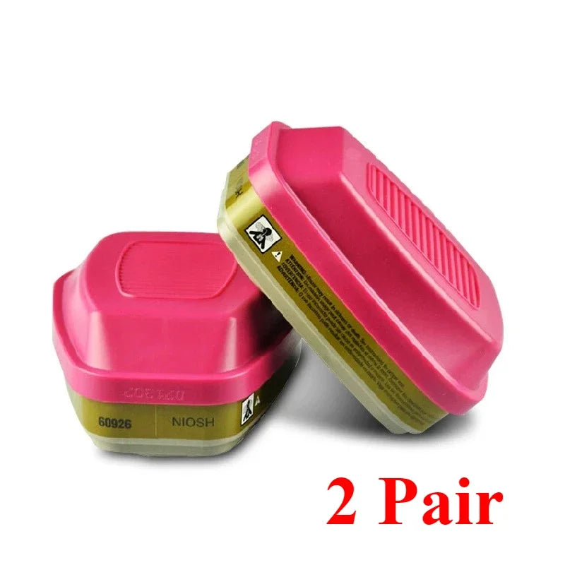 Accesorios de caja de filtro de mÃƒÂ¡scara de gas 60926, 60923, 60921 - Cartucho/filtro multigas/vapor con protecciÃƒÂ³n P100 para vapores orgÃƒÂ¡nicos