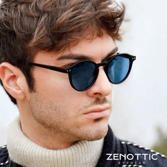 ZENOTTIC (tamaÃƒÂ±o S) gafas de sol polarizadas circulares Retro 2024 2025 hombres mujeres Vintage pequeÃƒÂ±as gafas de sol redondas UV400 gafas de sol