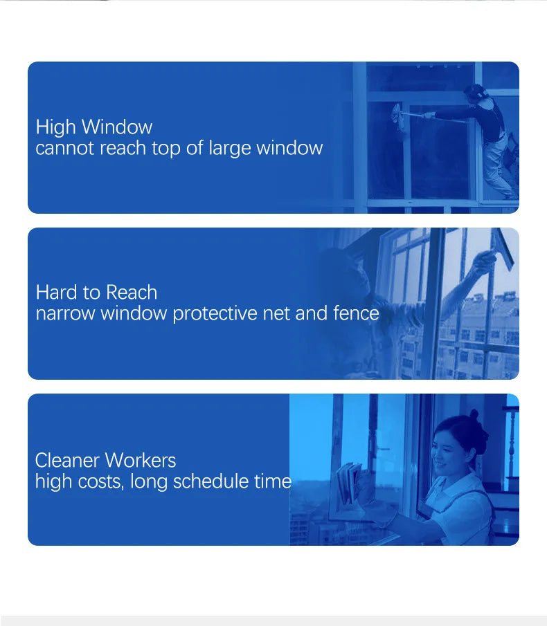 Robot aspirador inteligente para limpieza de ventanas, limpiador de ventanas eléctrico, Limpiacristales, Control remoto para el hogar