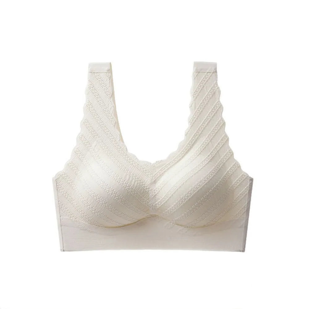 Sujetadores de reunión, sujetador de encaje de burbujas sin costuras, banda ancha, parte de atrás bonita, ropa interior push-up, Bralette, chaleco, Tops, sujetador para mujer