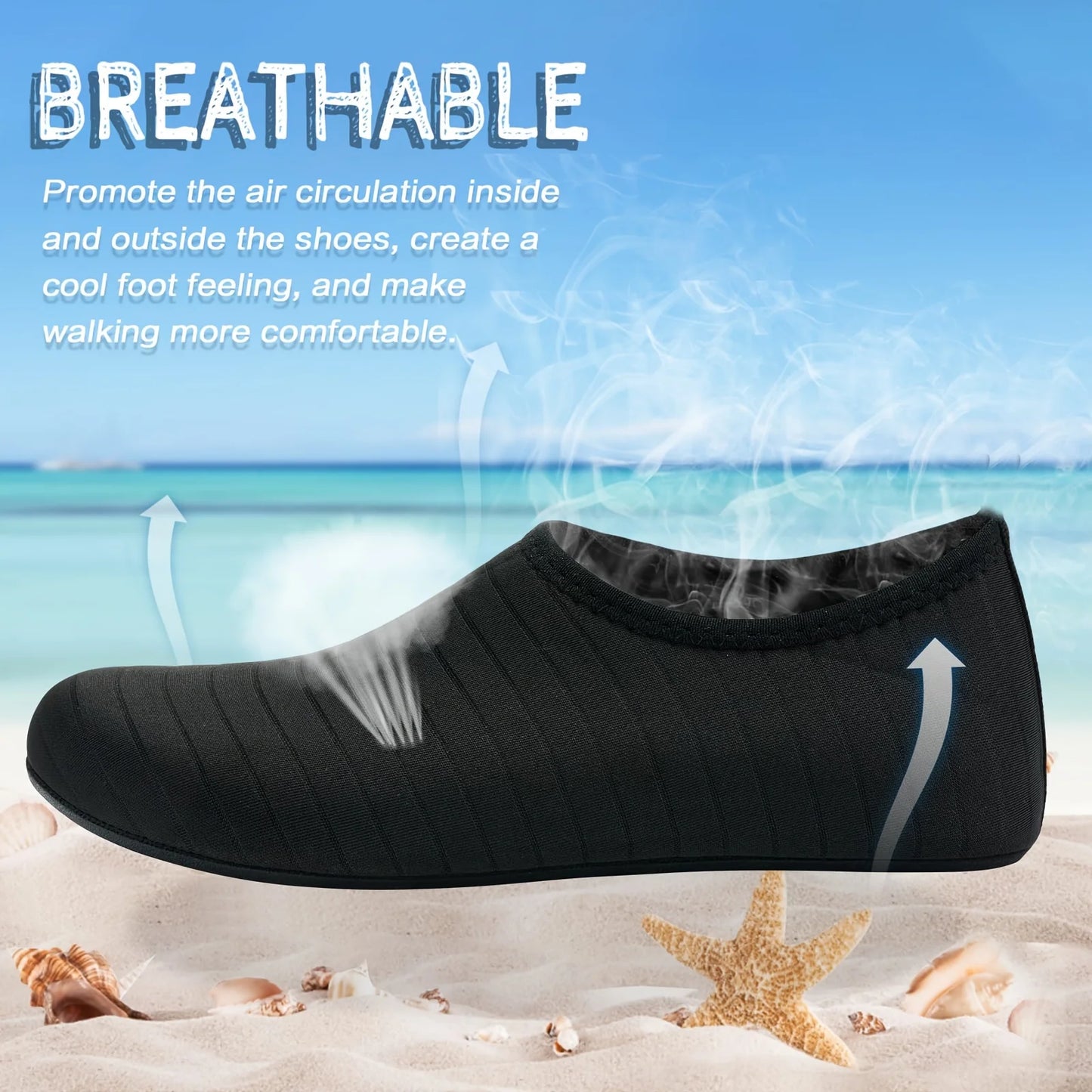 1 par de zapatos de agua para mujer, calcetines descalzos, antideslizantes, de secado rÃ¡pido, para hombre, playa, nataciÃ³n, deportes acuÃ¡ticos