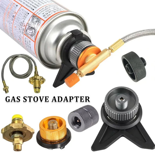Adaptador de recipiente de butano para acampar al aire libre, convertidor de estufa de Gas, recarga de propano, cartucho de Gas, tanque, adaptador de butano, accesorio de estufa de Gas