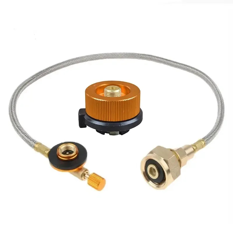 Adaptador de recipiente de butano para acampar al aire libre, convertidor de estufa de Gas, recarga de propano, cartucho de Gas, tanque, adaptador de butano, accesorio de estufa de Gas