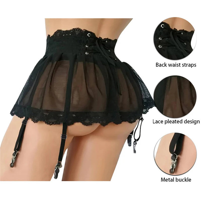 Falda Sexy transparente, vestido sexual interesante, lencerÃ­a de talla grande para mujer, vestidos de campana de noche, pantalones exÃ³ticos rojos sexuales de noche para Cosplay