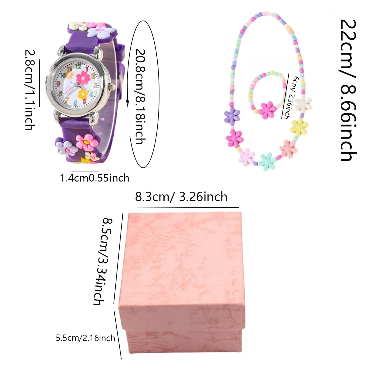 Adorable conjunto de relojes de dibujos animados para niños: relojes de pulsera con diseños coloridos y cara fácil de leer: regalo perfecto para niños