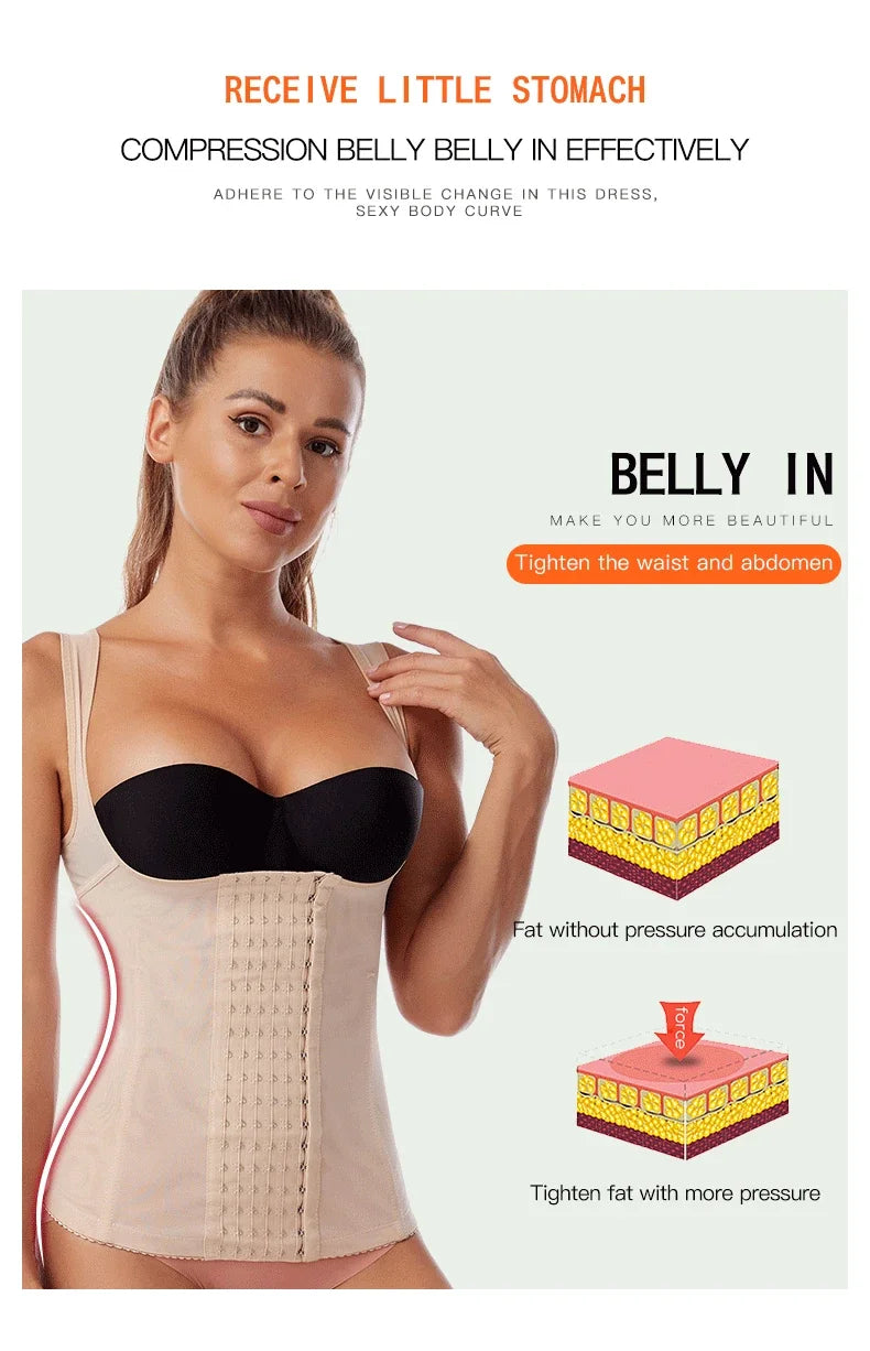 Corsé de cintura posparto para mujer, Top de barriga, ropa moldeadora, envoltura adelgazante, entrenador de cintura plana para vientre, moldeador de cuerpo