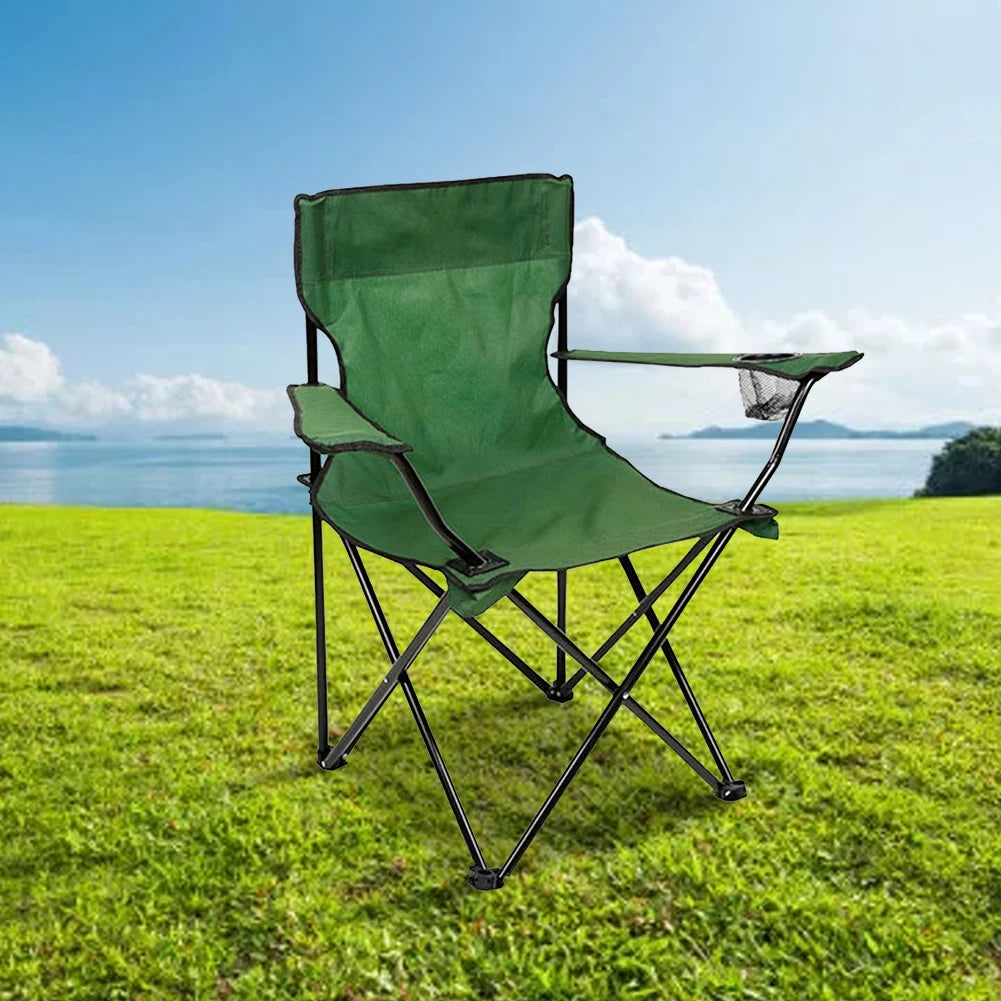 Silla plegable para exteriores, silla de Camping con portabotellas, sillas de tela Oxford para Picnic, sillas portÃ¡tiles para pesca en la playa, silla para exteriores