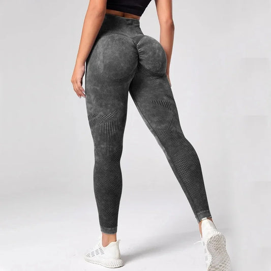 Mallas de Yoga para Mujer, pantalones de Yoga con realce de glúteos y burbujas, mallas deportivas ajustadas de cintura alta para Mujer, mallas sin costuras para gimnasio 2023