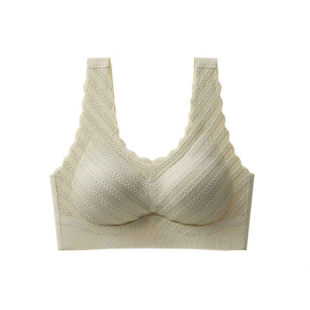 Sujetadores de reunión, sujetador de encaje de burbujas sin costuras, banda ancha, parte de atrás bonita, ropa interior push-up, Bralette, chaleco, Tops, sujetador para mujer