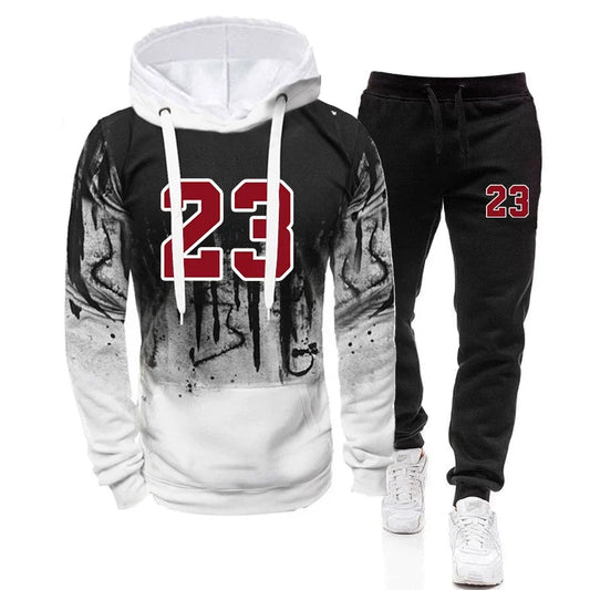 Sudaderas con capucha informales para hombre, sudaderas para correr, Top de moda, cómodas, para otoño e invierno, vestir diario, pantalones de chándal deportivos, ropa para hombre