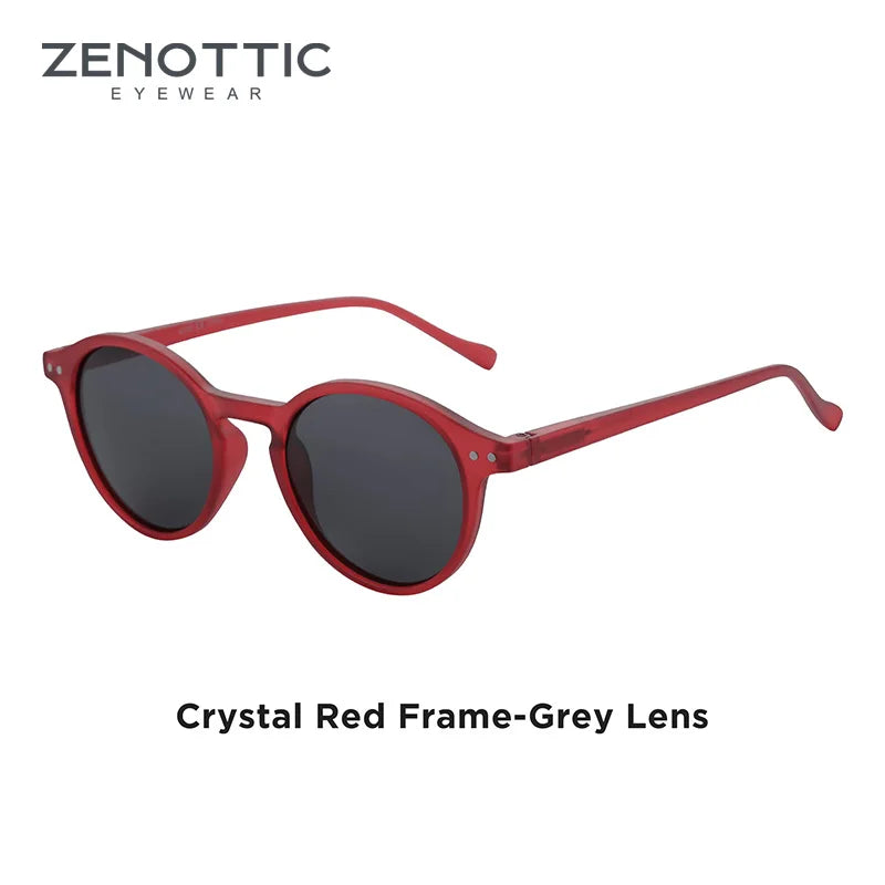ZENOTTIC (tamaÃƒÂ±o S) gafas de sol polarizadas circulares Retro 2024 2025 hombres mujeres Vintage pequeÃƒÂ±as gafas de sol redondas UV400 gafas de sol