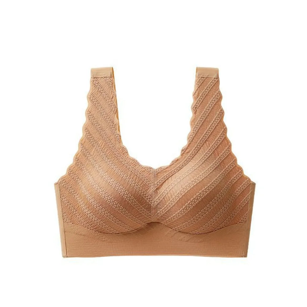 Sujetadores de reunión, sujetador de encaje de burbujas sin costuras, banda ancha, parte de atrás bonita, ropa interior push-up, Bralette, chaleco, Tops, sujetador para mujer