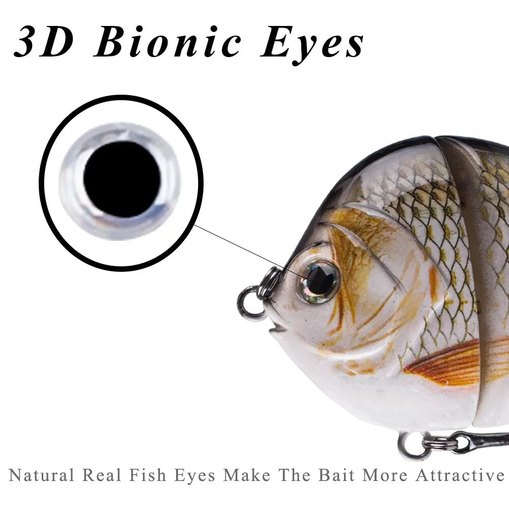 1 Uds 9CM 34,5G cebo deslizante de plÃƒÂ¡stico de una sola articulaciÃƒÂ³n Swimbait Sunfish pesca lubina seÃƒÂ±uelos