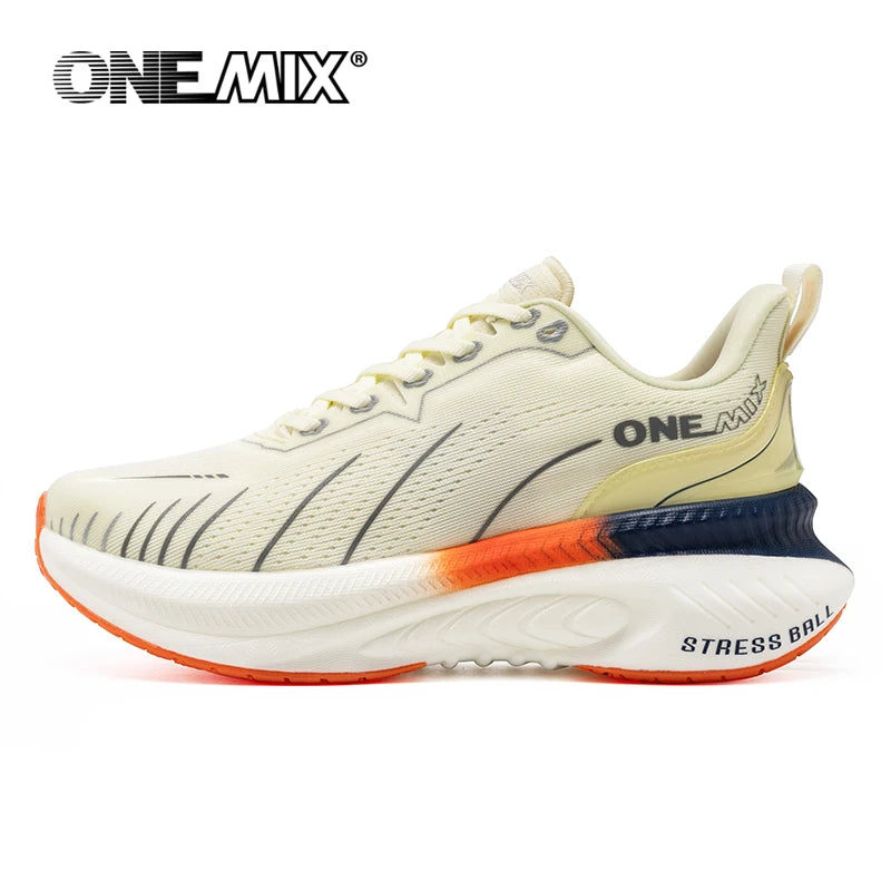 Â¡Novedad de ONEMIX! Zapatillas de correr para hombre, zapatillas deportivas antideslizantes para mujer