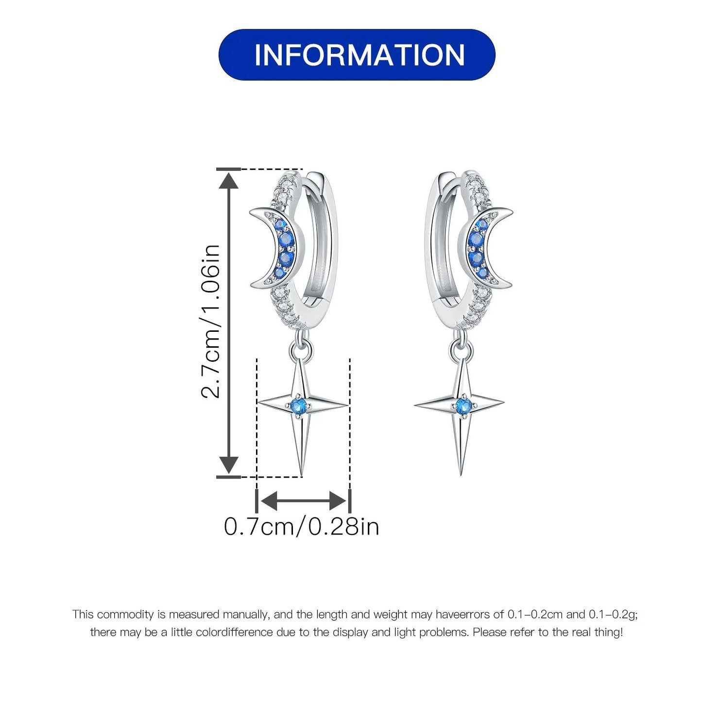 Orstarry-pendientes circulares de Plata de Ley 925 con forma de gota para mujer, aretes colgantes, joyería versátil para fiesta, regalos