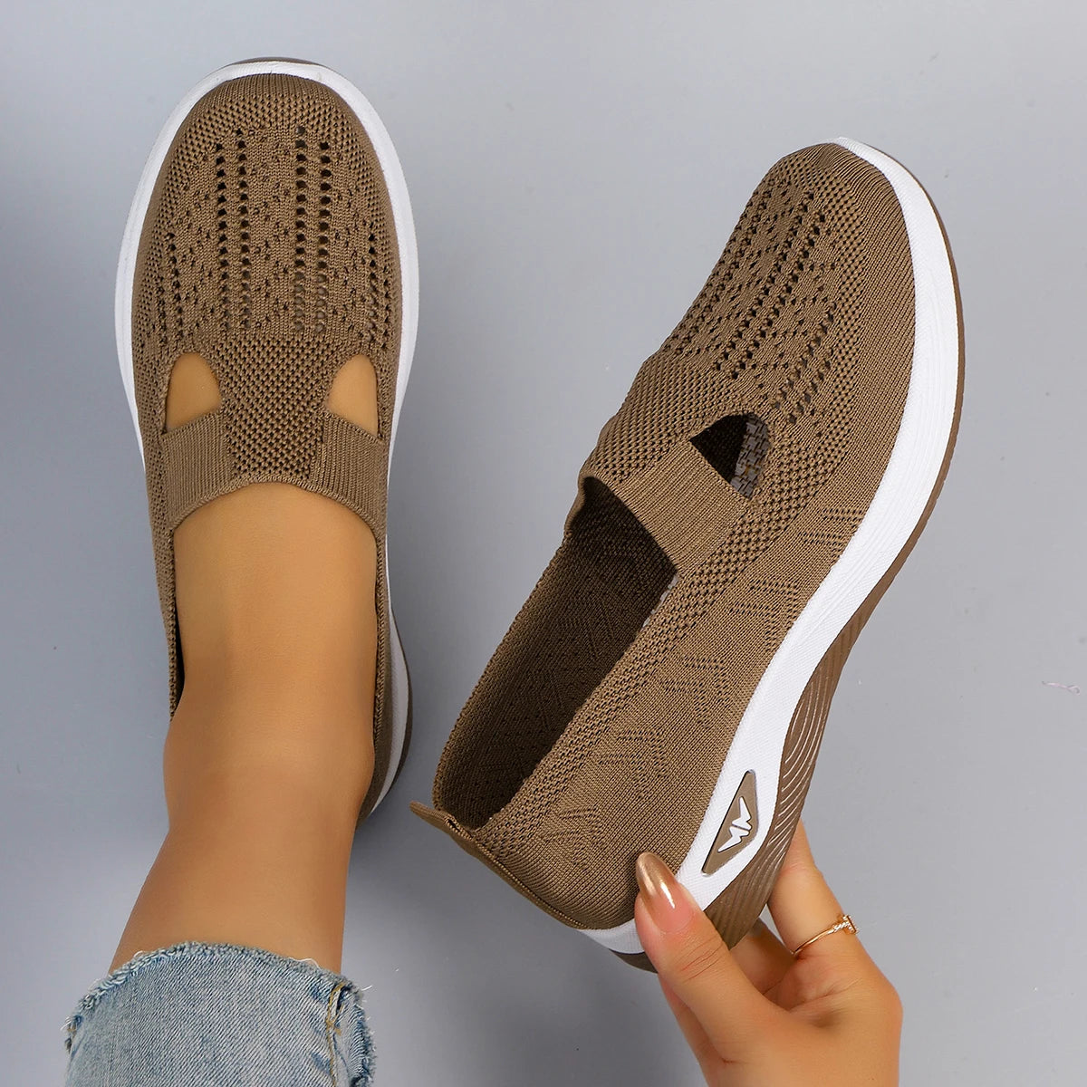 Nuevos zapatos deportivos de primavera para mujer, zapatos deportivos informales a la moda, transpirables, ligeros, antideslizantes, resistentes al desgaste, zapatos planos