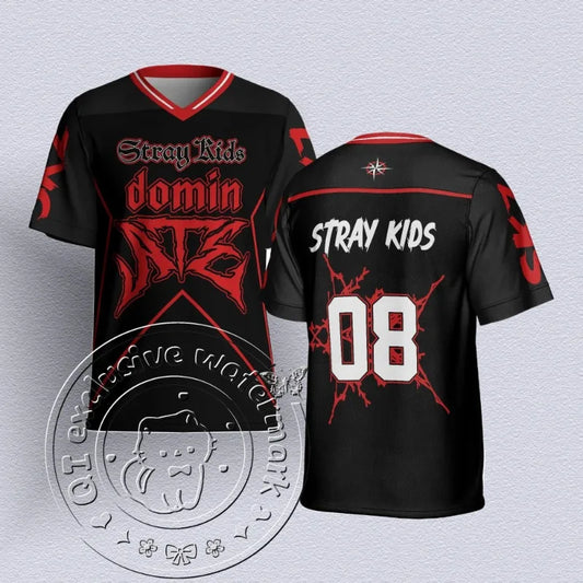 Camiseta con estampado 3D de cuello en V para hombre y mujer, Camiseta deportiva para niños callejeros Y2k Hip Hop, Jersey informal de secado rápido, novedad de 2025