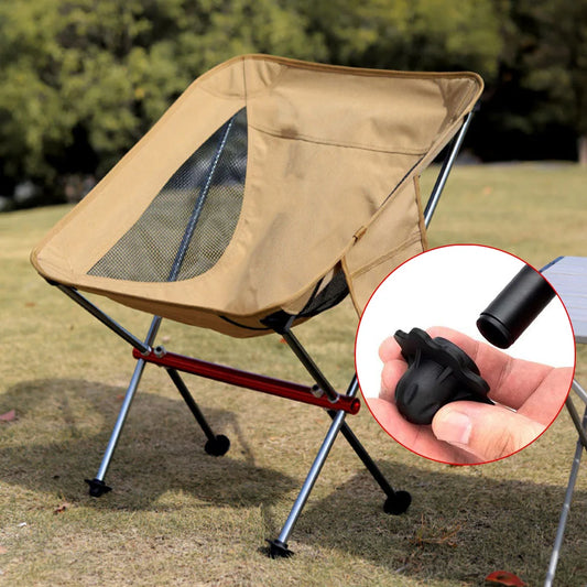 4 Uds. Almohadillas para los pies del fregadero de la silla de la luna, accesorios de acampada, disco OVNI antideslizante para pesca al aire libre y Picnic, pies de la silla de la luna