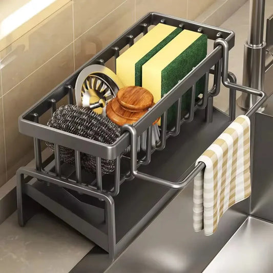 Soporte de esponja para drenaje del fregadero, cesta para fregadero, soporte para cepillo, colgador de paños de cocina, soporte para jabón, tapón para fregadero, soporte para esponja de cocina