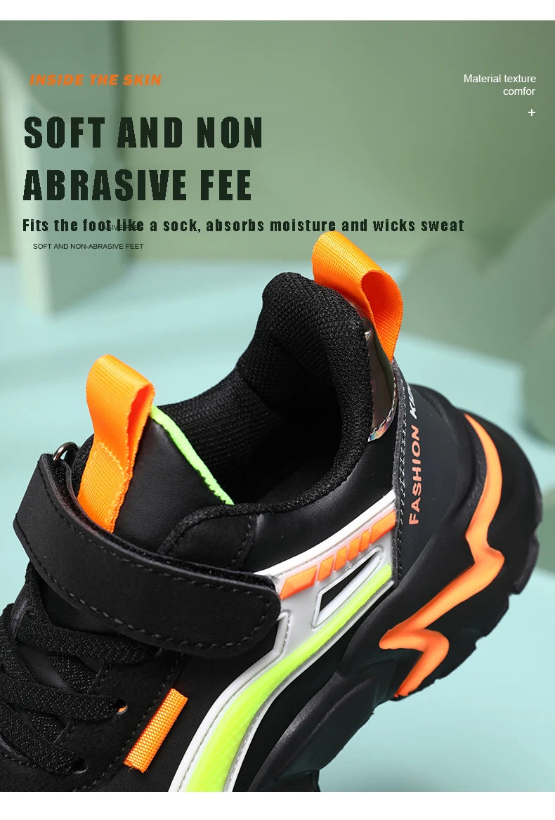 Zapatos informales para niños, zapatos de suela blanda para niños, zapatillas antideslizantes, zapatos para estudiantes al aire libre, calzado deportivo rosa para caminar para niñas