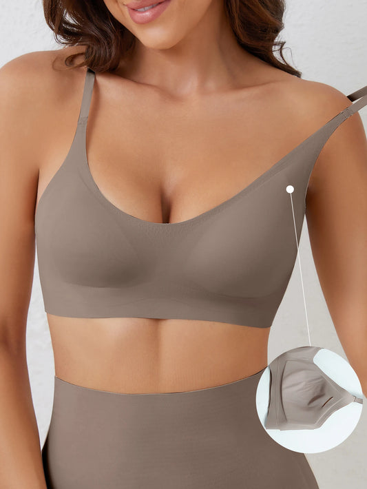 Ropa interior sin costuras con soporte suave, colecciÃ³n cÃ³moda sin anillos de acero, estilo de sujetador ligero y fino y transpirable