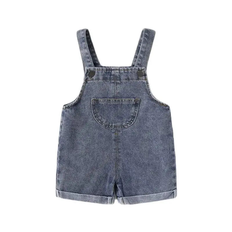MILANCEL, recién llegado, ropa para niños, monos para bebés y niños, monos tipo overol de mezclilla para niños pequeños de estilo breve sólido