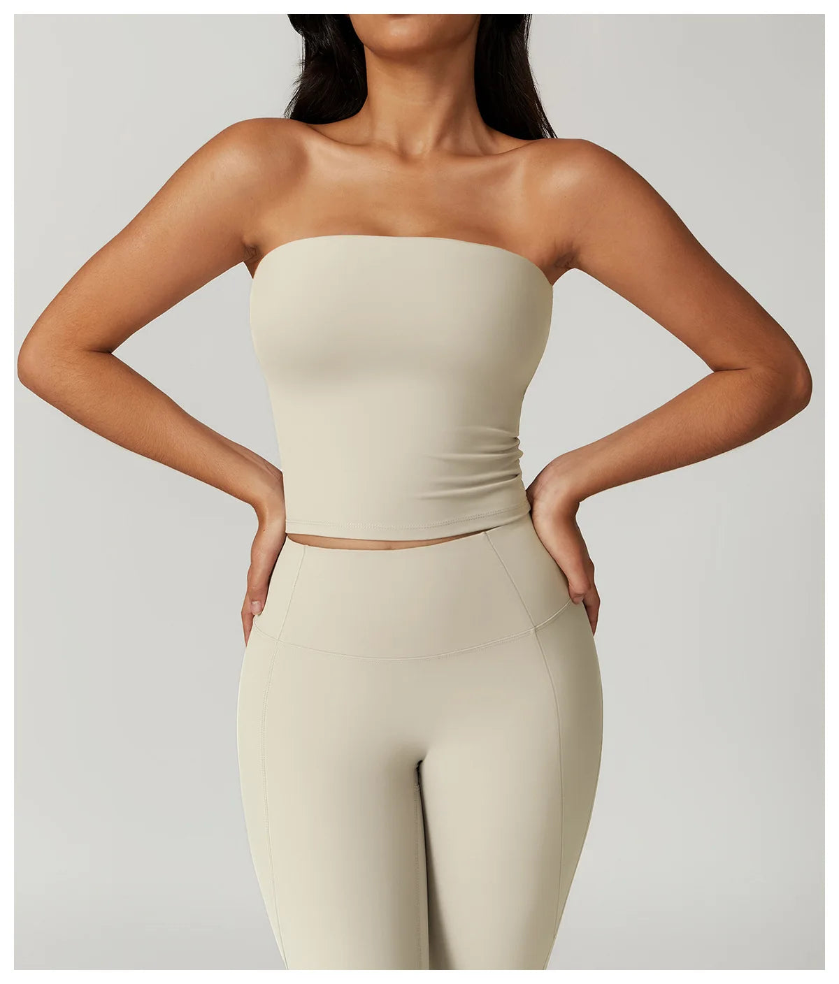 Chaleco de Yoga sin tirantes para mujer, Sujetador deportivo Sexy con parte de atrás bonita para mujer, ropa interior para gimnasio, Top deportivo de secado rápido que absorbe los golpes