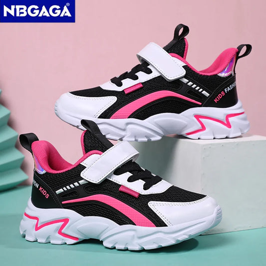 Zapatos escolares ligeros de moda para niños y niñas, zapatillas antideslizantes, transpirables, informales para caminar al aire libre, talla 28-39