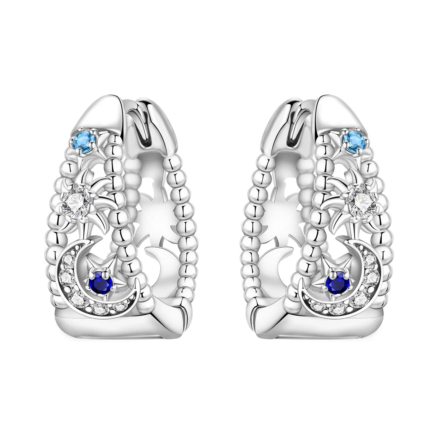 Orstarry-pendientes circulares de Plata de Ley 925 con forma de gota para mujer, aretes colgantes, joyería versátil para fiesta, regalos