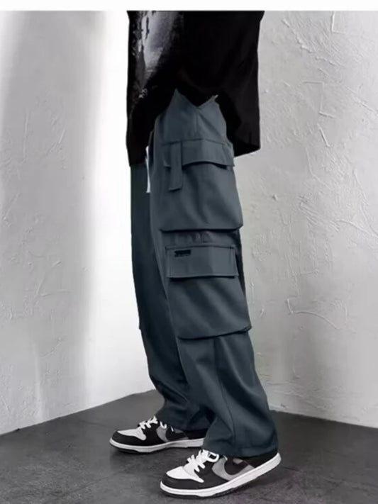 Pantalones de chándal para hombre, pantalones holgados, ropa masculina para hombre, pantalones deportivos de gimnasio de talla grande para hombre, ropa Cargo Y2k, chándal para correr