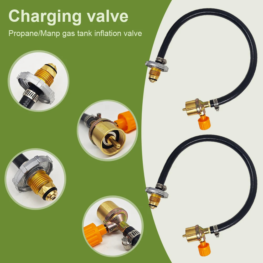 Adaptador de recarga de propano para estufa de Gas, acoplador de tanque de llenado, convertidor de cilindro, accesorios de carga de Gas para acampar al aire libre