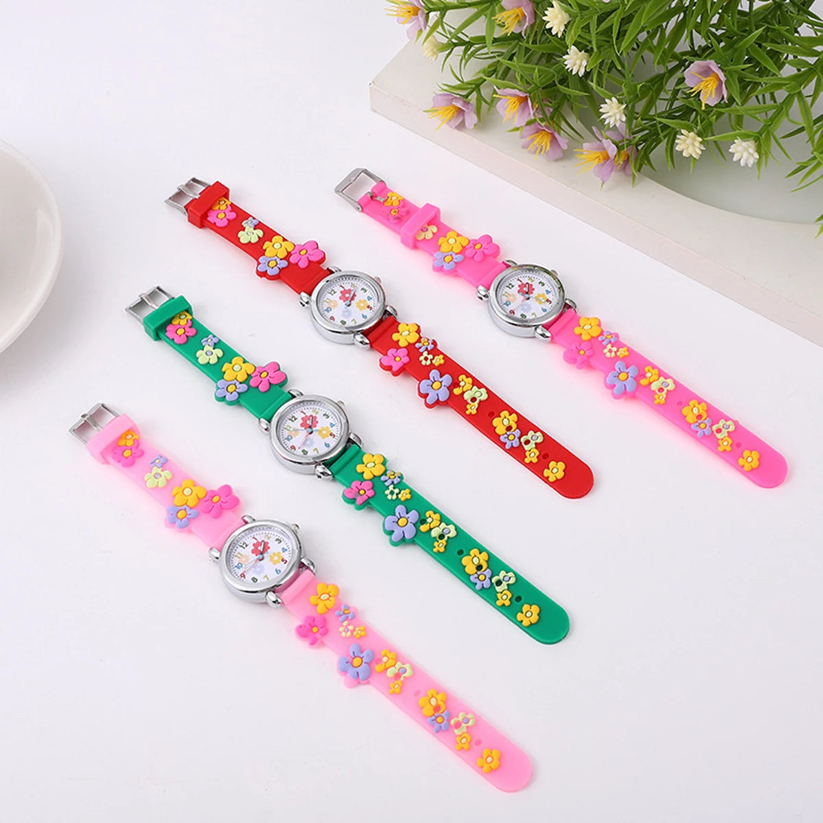 Adorable conjunto de relojes de dibujos animados para niños: relojes de pulsera con diseños coloridos y cara fácil de leer: regalo perfecto para niños