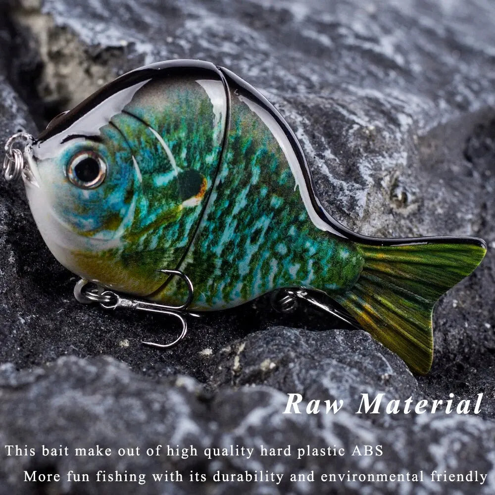 1 Uds 9CM 34,5G cebo deslizante de plÃƒÂ¡stico de una sola articulaciÃƒÂ³n Swimbait Sunfish pesca lubina seÃƒÂ±uelos